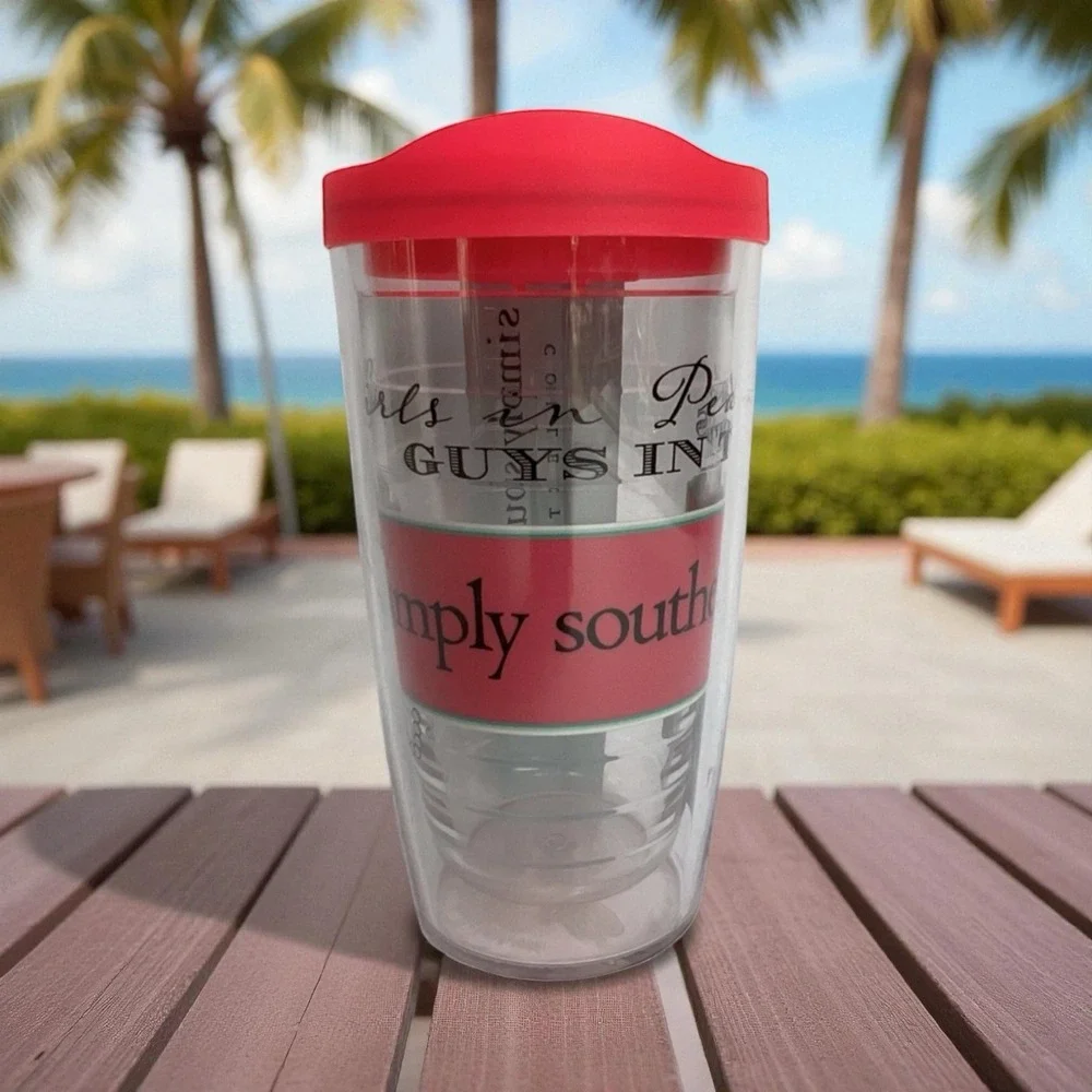 Tervis 16oz Tumbler Simply Southern Girls In Pearls Guys In Ties Cup w/ Lid